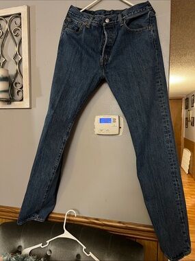 Levi's 501 Men's Dark Blue Slim Straight Jeans
